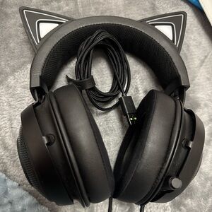 Black cat razer headset